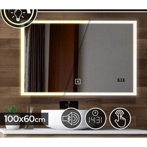 AQUAMARIN Fürdőszobatükör LED SP03 100 x 60 cm 25 W