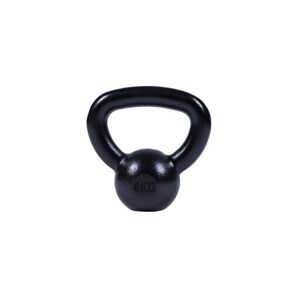 Gorilla Sports Kettlebell öntöttvas súlyzó 4 kg fekete