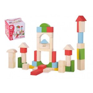 Teddies Fa építőkockák 50 db