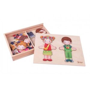 Teddies Fa kirakós/puzzle szekrény fiú/lány