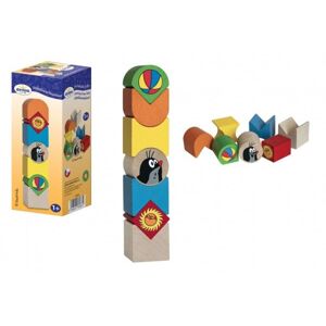 Teddies Fa kirakós játék piramis Vakond