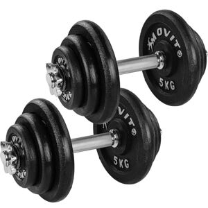 MOVIT Egykezes súlyzó szett 2 x 20 kg öntöttvas