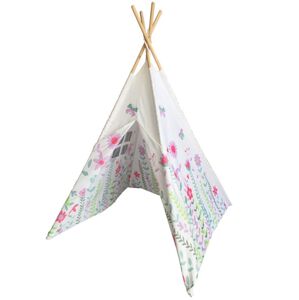 G21 Gyereksátor Teepee Tavaszi rét rózsaszín virágok