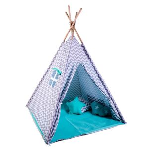 G21 Gyereksátor Teepee türkizkék