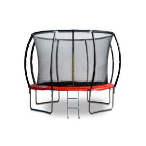 G21 Trambulin SpaceJump 305 cm piros védőháló + lépcső