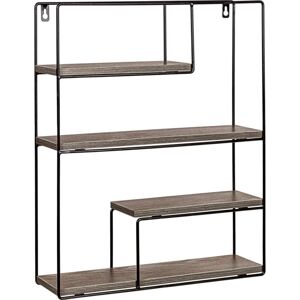 Fali polc Stilista Sötét fa 40 x 49,5 x 11,5 cm
