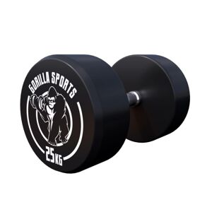 Gorilla Sports Egykezes súlyzó 2 x 25 kg  fekete/fehér