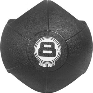 Gorilla Sports Medicinlabda fogantyúval fekete 8 kg