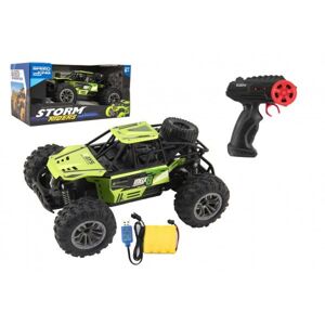 Autó RC buggy 22cm műanyag 2.4GHz akkumulátor zöld