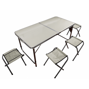 ROJAPLAST Kemping készlet asztal+ 4 szék 120 x 60 cm