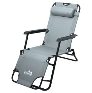 Cattara Kerti összecsukható nyugágy COMFORT 155 cm szürke