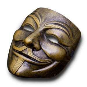 V típusú maszk Vendetta bronz