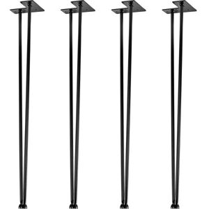 STILISTA Bútorláb 2 rúdból álló 70 cm fekete