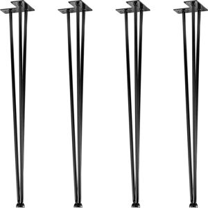 STILISTA Bútorláb 3 db rúd 71 cm fekete