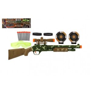 Teddies Puska irányzékkal 51 cm + habpatronok 8 db szemüveg