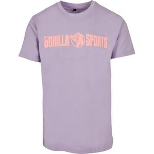 Gorilla Sports Sportpóló lila/korál XL