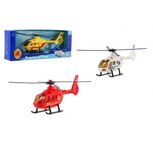 Fém/műanyag mentőhelikopter/helikopter 18 cm