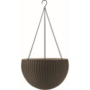 Keter Virágcserép Hanging Sphere mocha 35 x 22 cm