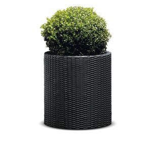 Keter Virágcserép Cylinder M grafit 36 x 37,3 x 36 cm