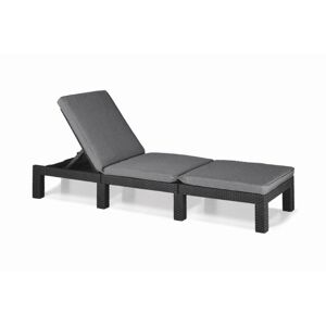 KETER  Kerti nyugágy Daytona Deluxe grafit 65 x 25,5 x 195