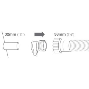 Marimex B adapter a medencék csatlakoztatásához Intex( 2 db)