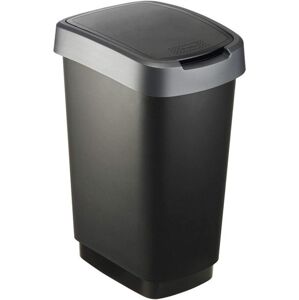 ROTHO Szemeteskuka  Twist 25 L  ezüst