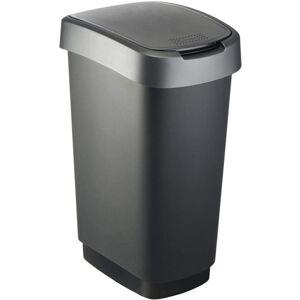 ROTHO Szemeteskuka  50 L TWIST ezüst
