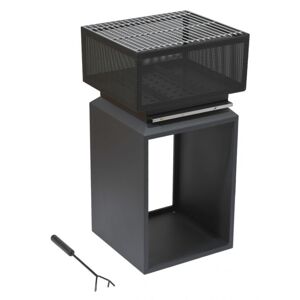 Cattara  Kandalló CUBE ráccsal 74 cm