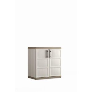 Keter Tároló szekrény Excellence XL Low 89 x 93 x 54 cm bézs