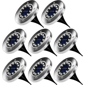 VOLTRONIC® Kerti napelemes lámpa hideg fehér 8 db