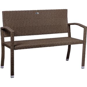 STILISTA Kerti polyrattan pad 122 x 52 cm, krém