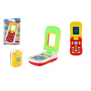 Műanyag mobiltelefon 6x17cm akkumulátor/ hang/fény