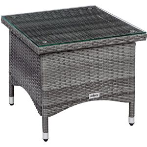 STILISTA Kis asztal 50 x 50 cm polyrattan szürke