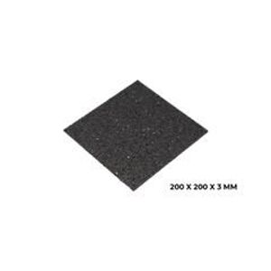 Védő alátét Buzon 200 x 200 x 3 mm műanyag fekete
