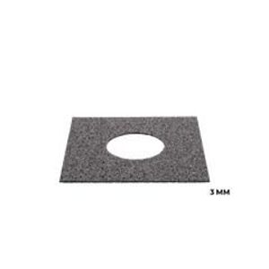 Alátét Buzon 200 x 200 x 3 mm műanyag fekete
