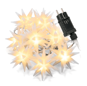 NEXOS Dekoratív LED lánc csillagok 10 LED meleg fehér MINI