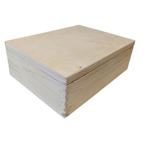 Fa doboz fedővel 40 x 30 x 13 cm