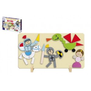 Mágneses puzzle lovagok fa 34 x 23 x 3,5 cm