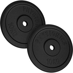 PHYSIONICS Súlyzó készlet 2 x 10 kg öntöttvas 31 mm