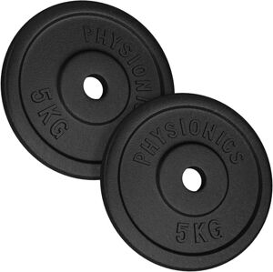 PHYSIONICS Súlyzó készlet 2 x 5 kg öntöttvas 31 mm