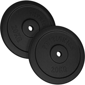 PHYSIONICS Súlyzó készlet 2 x 20 kg öntöttvas 31 mm