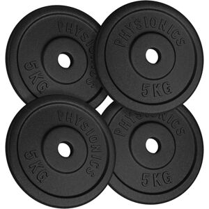PHYSIONICS Súlyzó készlet 4 x 5 kg öntöttvas 31 mm