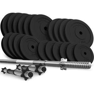 PHYSIONICS Súlyzó készlet tárcsákkal csillagzárral 108 kg