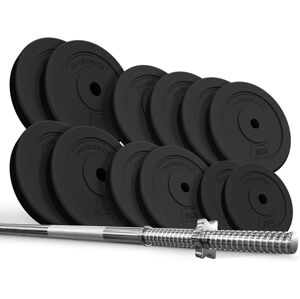 PHYSIONICS Súlyzó készlet tárcsákkal 165 cm 80 kg