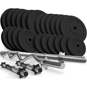 PHYSIONIC Súlyzó készlet tárcsákkal csillagzárral 125 kg