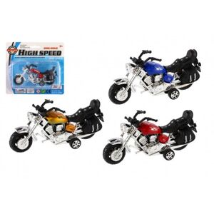 Visszahúzó játékmotor műanyag 14 cm