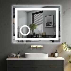 IREDA Fürdőszobatükör LED világítással 80 x 60 cm