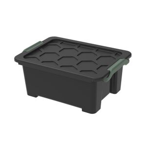 ROTHO Tárolódoboz fedéllel EVO SAFE 11 L műanyag fekete