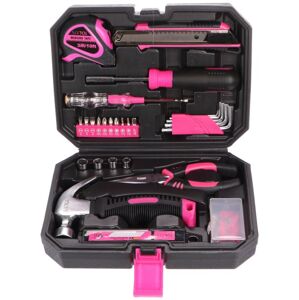 Szerszám készlet Sixtol HOME PINK 66 db