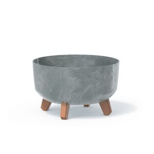 Virágcserép Prosperplast GRACIA LOW 28,5 cm  beton effect